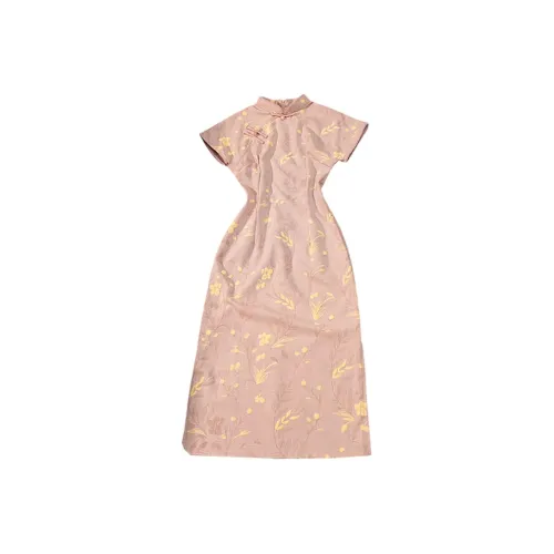 QIAOMONVHAI Короткое платье с короткими рукавами женское