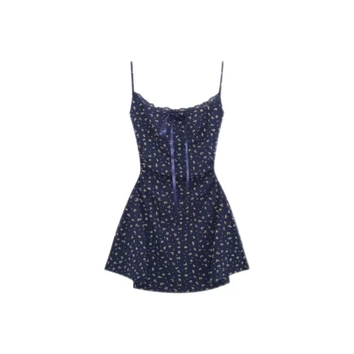 EMDPN Темно-синий Женские Слиплатья