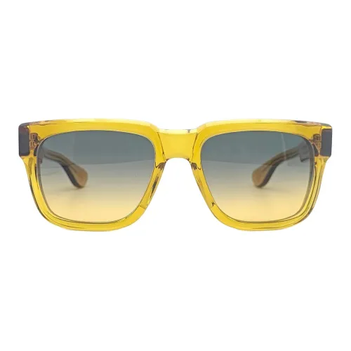 Chrome Hearts Ацетат Квадратные Солнцезащитные Очки Мужские Желтые