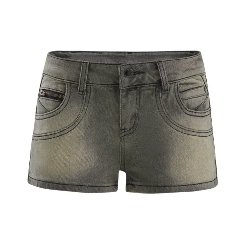 BRN Каменный серый Женские джинсовые шорты