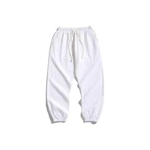 LUANBU Белые Унисекс Повседневные Брюки