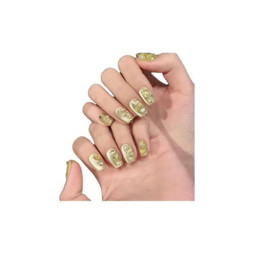 RUIJIN Кристальный Треснутый Камень Куркума Градиент Зеленый Кристальный Весенний Летний False Nail