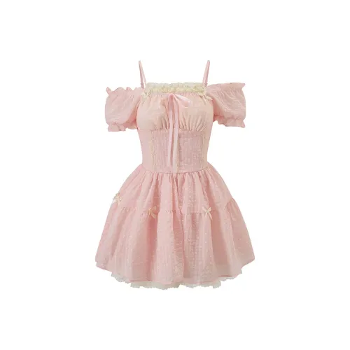 COSYISM Короткое платье с короткими рукавами женское