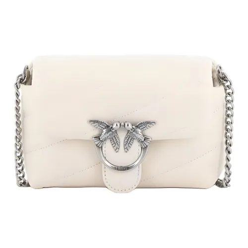 PINKO Puff Овчина Swallow Сумка Сумка через плечо Маленькая Женская Белая