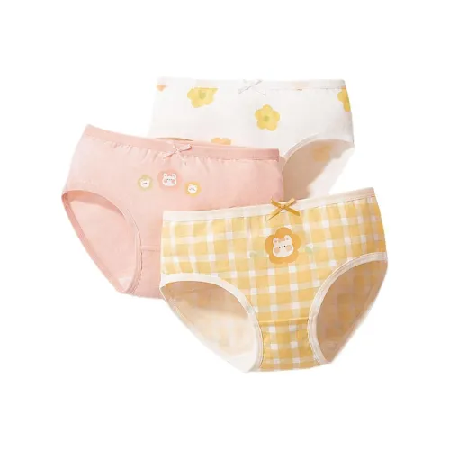 Нижнее белье Red Bean 3 штуки кролик Leaps Among Flowers детское