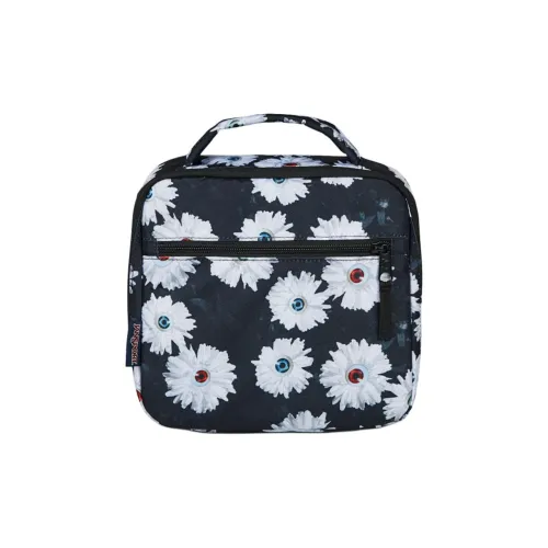 JanSport Переработанный полиэстер Путешественный сумка для хранения Унисекс Темно-синий и Белый