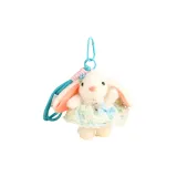 Светло-зеленая юбка, подвеска в виде кролика