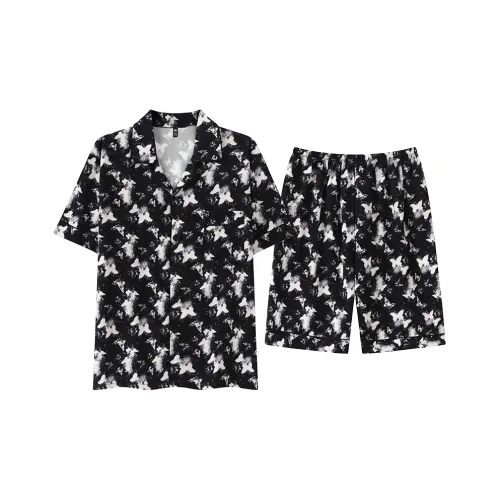 XIAFENYAN Черный мужской комплект пижам