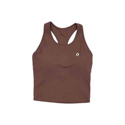 ANGAORUO Спортивные жилеты женские красный кофе