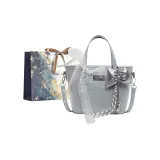 Синий + украшение + сумка для покупок