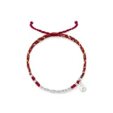 Серебряный браслет из серебра S925 с золотистым оттенком и украшенный миллетом, символизирующим богатство