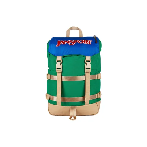 Jansport Переработанный полиэстер рюкзак унисекс зеленый и хаки