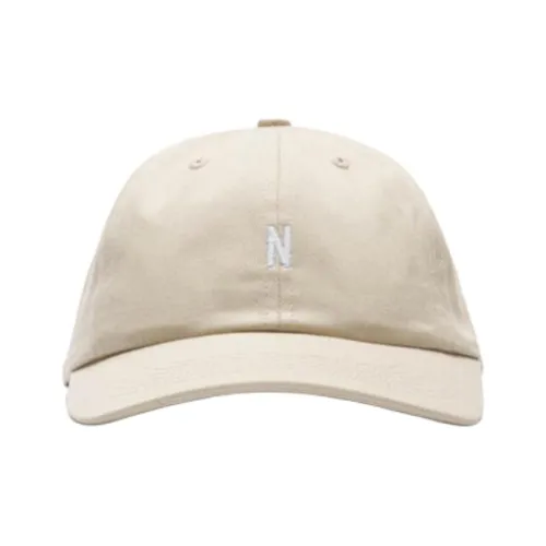 NORSE PROJECTS Хлопковые кепки унисекс бежевые