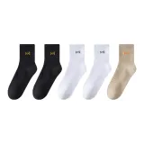 5 пар (2 черных + 2 белых + абрикос)