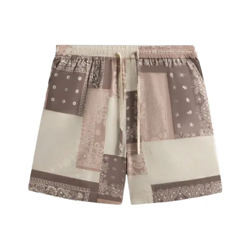 KITH SS25 Промытый хлопок Bandana Активный Повседневные шорты Мужской Overcast Day