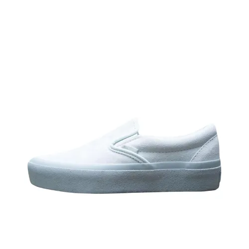 Vans CLASSIC Slip-On Устойчивые к истиранию Низкие Кроссовки для скейтбординга Женские Синие