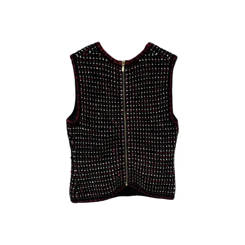 CHANEL 20K Майка Женская Черная Красная