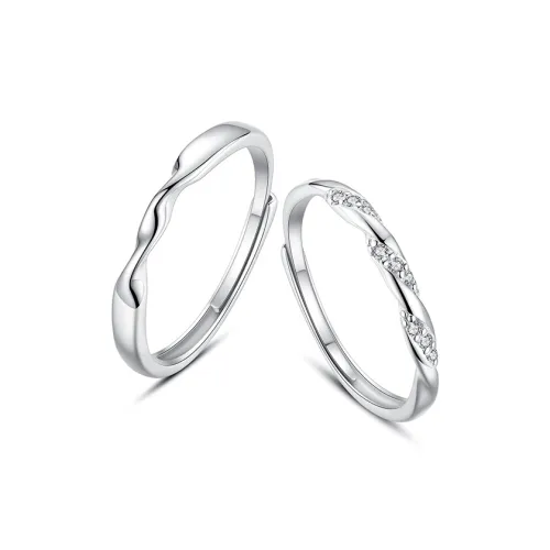 WINGSTOP Циркон Кольца Унисекс Серебро