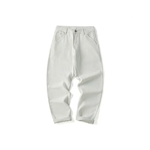 SANSHILIUJIE Белый Мужской Джинсы