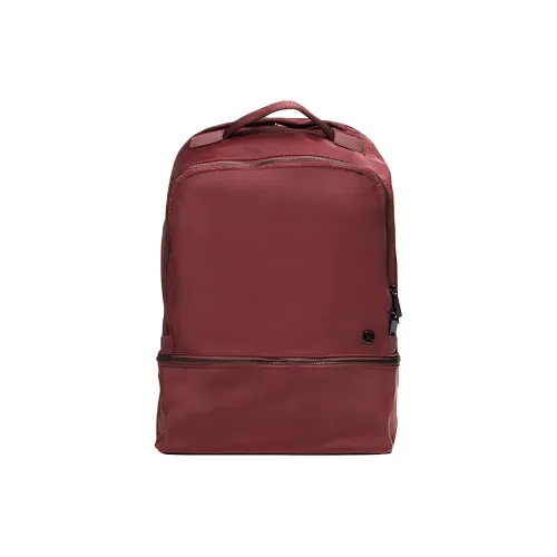 lululemon Полиуретан Рюкзак Женские Красный