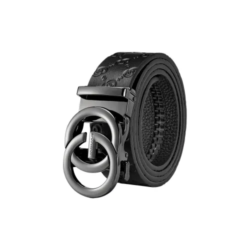 JAGUAR Ремни из натуральной коровьей кожи мужской черный ширина 3,55 см