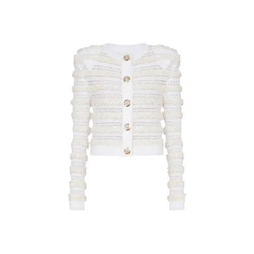 BALMAIN SS25 Трикотаж Женский Белый
