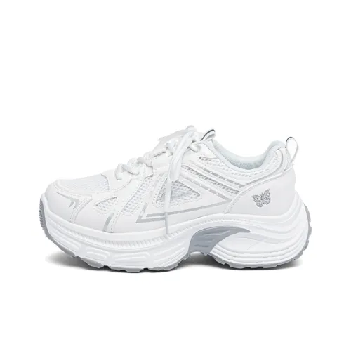 Warrior Slip-resistant Abrasion-resistant Low Top Casual Running Sneakers Women's White Silver Вариант 1 Warrior Slip-resistant Abrasion-resistant Низкий Топ Повседневные Беговые Кроссовки Женские Белые Серебряный