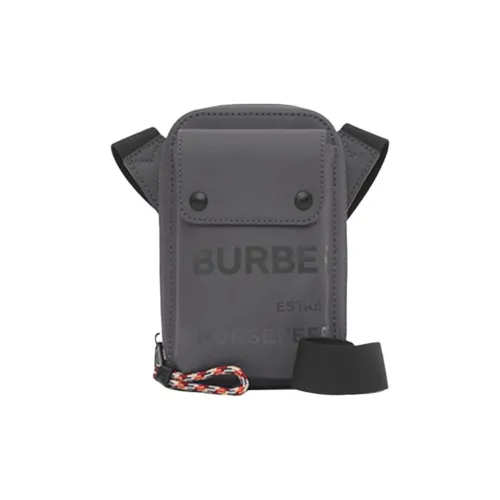 Burberry Horseferry Холст Сумка через плечо Мужская Пастельно-розовая Серый