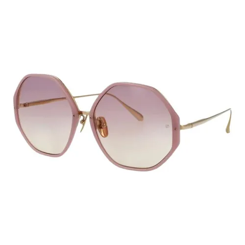 Linda Farrow Ацетат Нерегулярная форма Солнцезащитные очки Женские Розовый