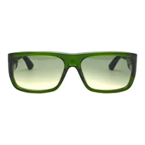 Chrome Hearts Ацетат Титан Квадрат Солнцезащитные очки Унисекс Зеленый