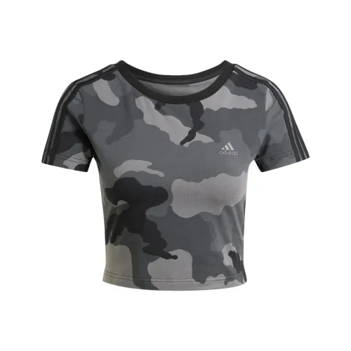 adidas clothing Серые Женские Футболки