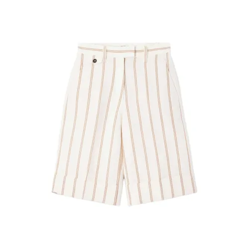 BRUNELLO CUCINELLI Повседневные шорты Женские Серый Белый