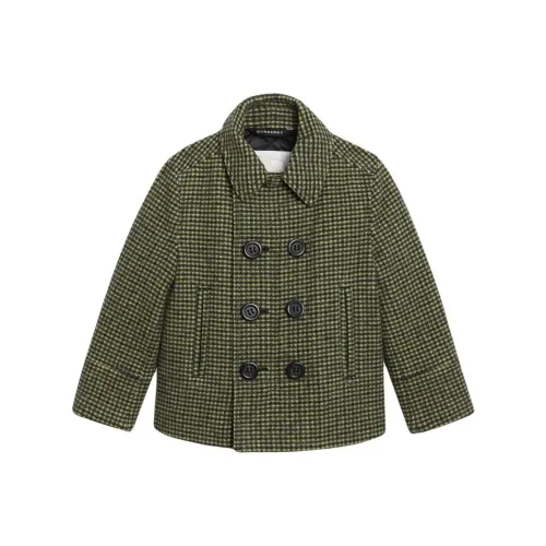 Burberry Клетка Стандартное издание Нейлон Пальто Весна-осень Зимний Детский Зеленый