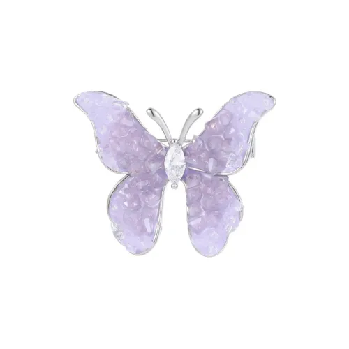 Фиолетовый медный сплав броши женские