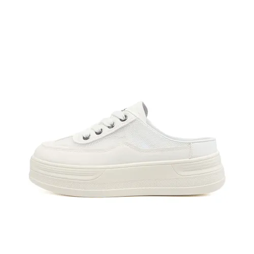 RENBEN Тихие домашние тапочки Женские Белые