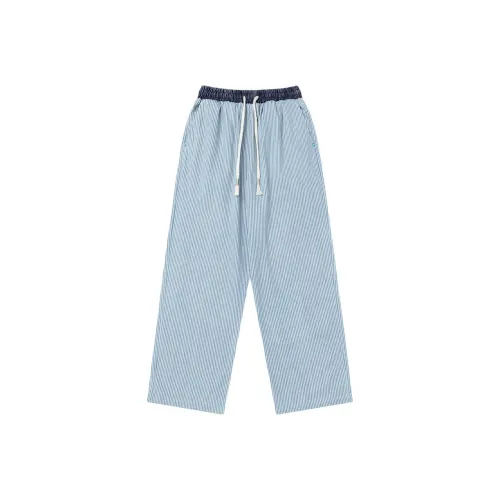 OVDY Сине-белые полоски Унисекс Повседневные брюки