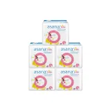 5 пачек* Ashana, фиолетовый, ядерный, экстра тонкий, мини, гигиенические прокладки