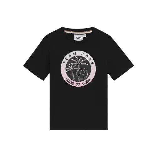 HUGO BOSS Черные Детские Рубашки T