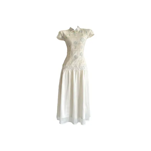 FINDSME GAGA Короткий рукав Платье Женское