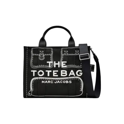 MARC JACOBS Canvas Bag Tote Bag Shopping Bag Shoulder Bag Crossbody Bag Medium Women's Black