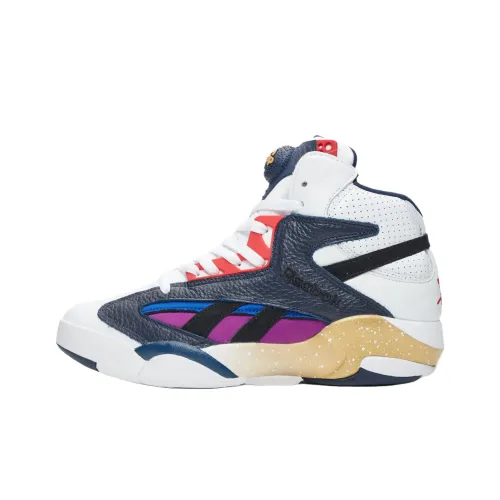 Reebok Shaq Attaq MID Топ Винтажные Баскетбольные Кроссовки Унисекс Белый