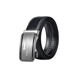 Черный с серебряной пряжкой