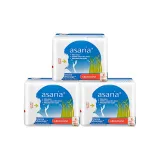 3 шт* Ashana, Фиолетовый, Ядерный, Ультра-Тонкий, Ночные, Гигиенические прокладки