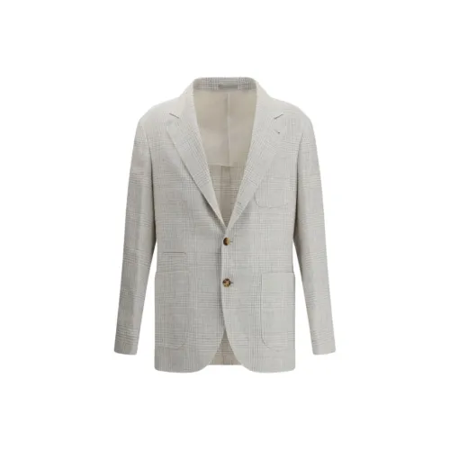 BRUNELLO CUCINELLI Бизнес-костюм Пальто Мужское Серое