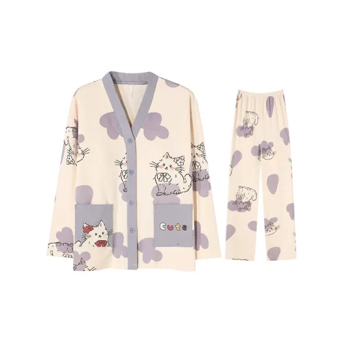 XIANGWEI Цвет изображения [С вкладышами] Женские пижамные комплекты