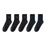 5 пар (3 черных + 2 темно-синих)