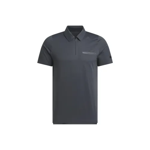 Adidas SS25 Поло Мужское Темно-Серый Фотиния