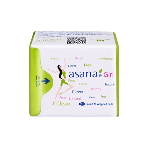 ASHANA Домашняя Очень Тонкая Панель Хлопковая Ткань Мини Гигиенические Прокладки Бесшовные Легкие 19CM 20Штук