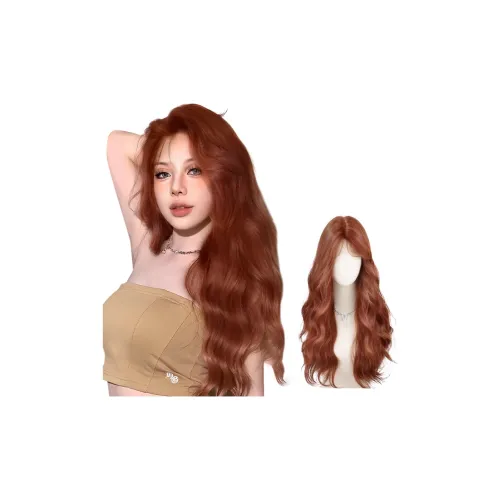 YOSEE Волшебный Девичий Forehead Lace Грязно-оранжевый Яйцо Роликовая Перука Набор