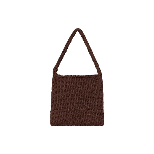 THE ROW Хлопок Сумка через плечо Большая Женская Коричневая